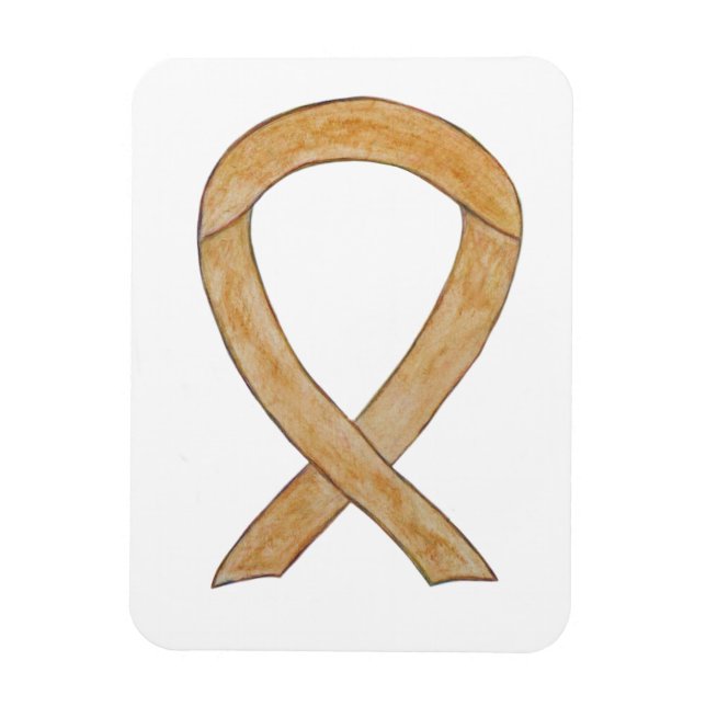 Amber Awareness Ribbon Angel Art Magnets Magnet (Vertikal)