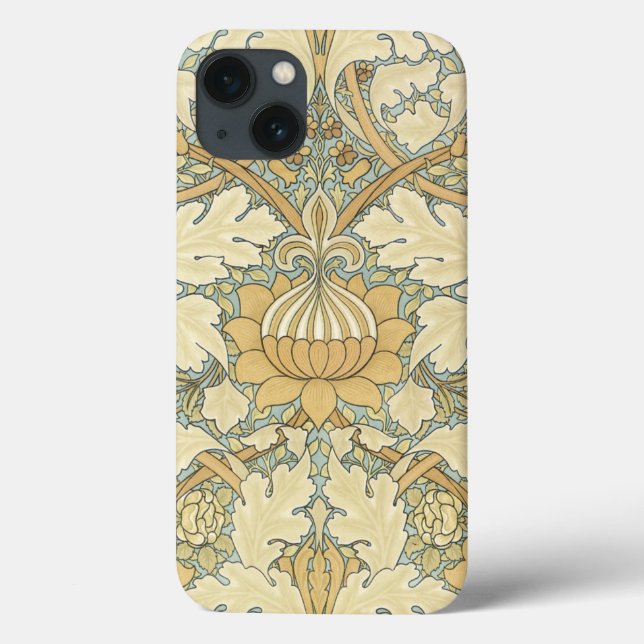 Amber-Blommönstret av fallet William Morris Ipad (Baksida)