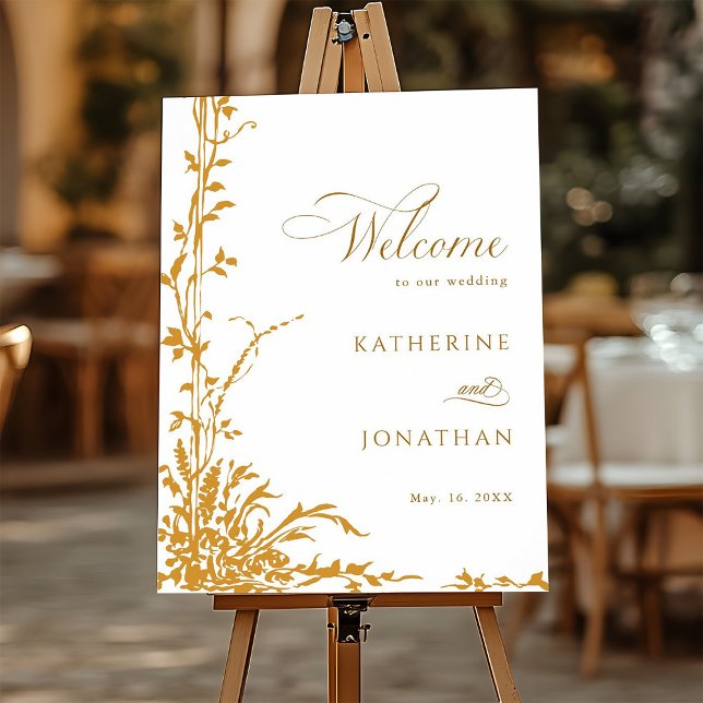 Amber Botanical Garden Wedding Welcome  Poster (Skapare uppladdad)