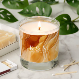 Amber Brandy Abstrakt Bläck Bröllop Arch ID1089