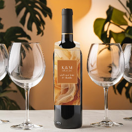 Amber Brandy Abstrakt Bläck Bröllop ID1089
