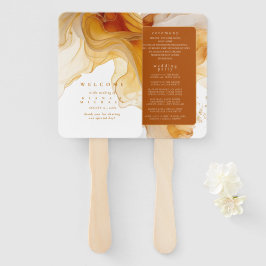 Amber Brandy Abstrakt Bläck Bröllop ID1089