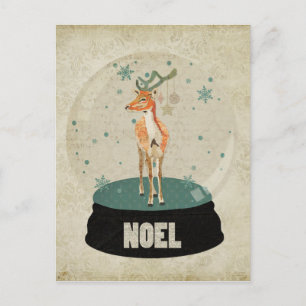 Amber Buck Noel Snowglobe-vykort Helg Vykort