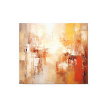 Amber Echoes Abstrakt Painting - Earth Tones