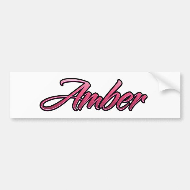 Amber faed rosa Aufkleber Sticker Bildekal (Framsidan)