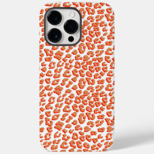 Amber Färg och White Leopard Skriv ut