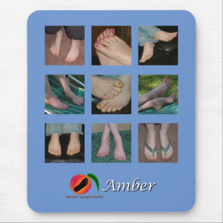Amber Feet Collage Mousepad Musmatta