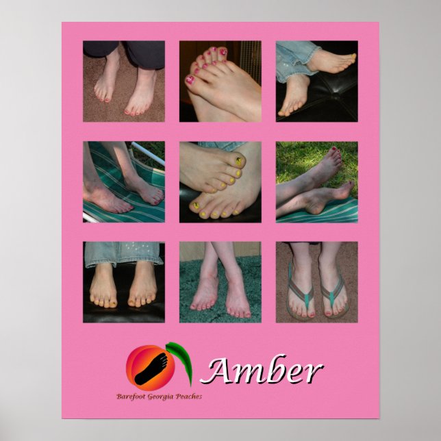 Amber Feet Collage Poster (Framsidan)