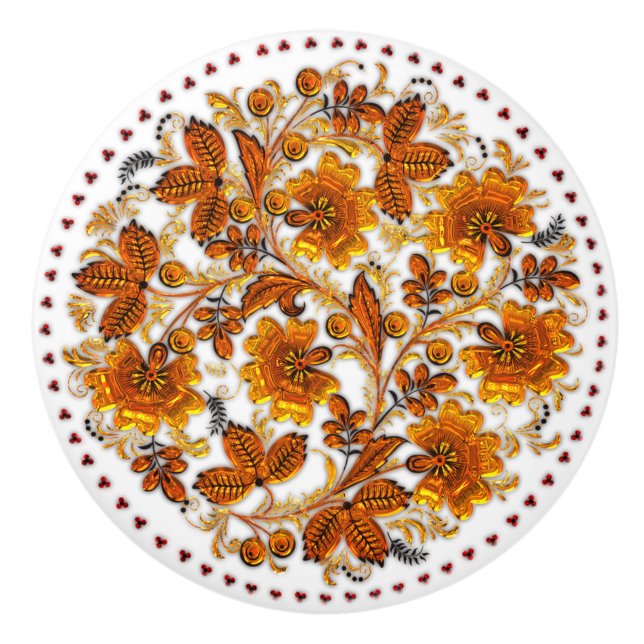 Amber Flowers Elegant Land Knopp (Framsidan)