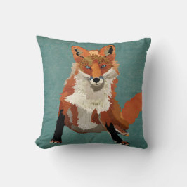 Amber Fox Pillow Kudde