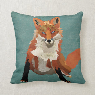 Amber Fox Pillow Kudde