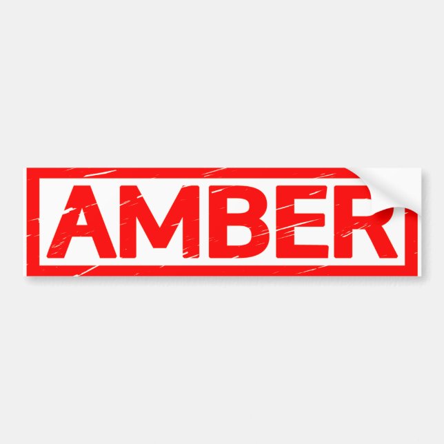 Amber Frimärke Bildekal (Framsidan)