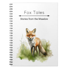 Amber Gaze: Meadow Fox, anpassningsbar Anteckningsbok