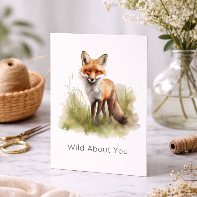 Amber Gaze: Meadow Fox, anpassningsbar Tack Kort (Skapare uppladdad)