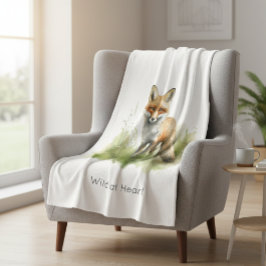 Amber Gaze: Meadow Fox, custom Fleecefilt