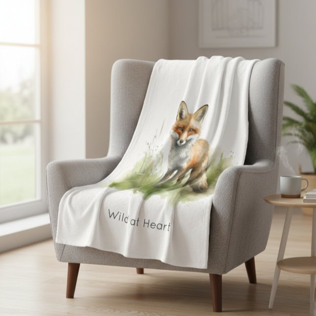 Amber Gaze: Meadow Fox, custom Fleecefilt (Skapare uppladdad)