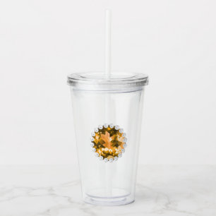 Amber Gemstone och Pearls Take Away Mugg