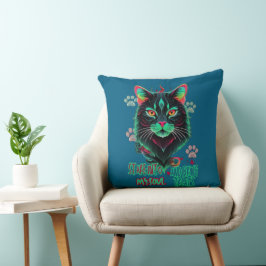 Amber Glow Cat Energy Kudde