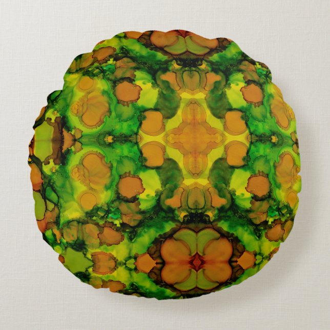 Amber Grove Rund Kudde (Framsidan)