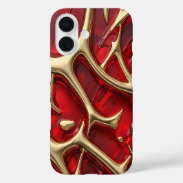 Amber & Guld #2 - iPhone 16 Caseser