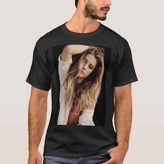 Amber Heard - Poster   T Shirt (Framsida)