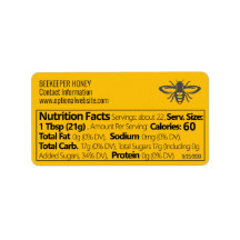 Amber Honung Nutrition Facts and Bebiodling Info
