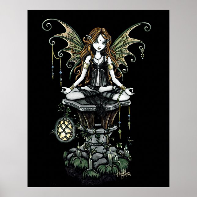 "Amber" Lotus Nature Fairy Poster (Framsidan)