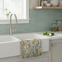 Amber meadow floral kökshandduk