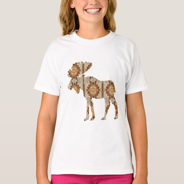 Amber Moose Barn Grafik T Shirt (Framsida)