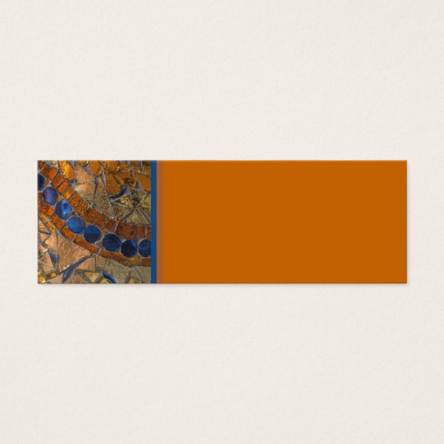 Amber Mosaic-kort Litet Visitkort (Framsidan)