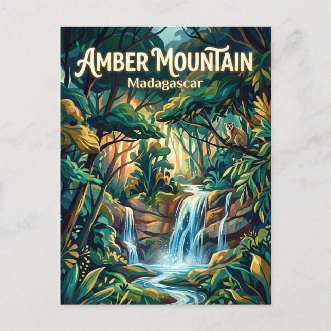 Amber Mountain National Park Madagascar Vykort (Framsida)
