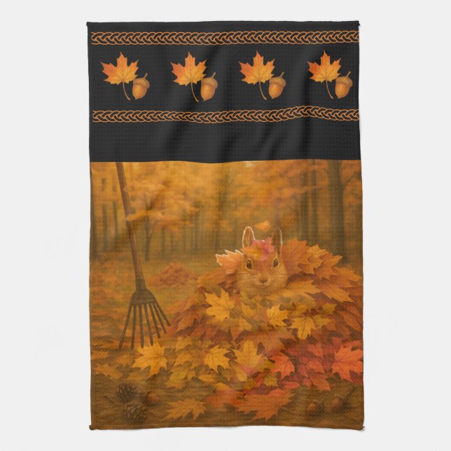 Amber Nest Wide Border Kitchen Towels Kökshandduk (Vertikal)