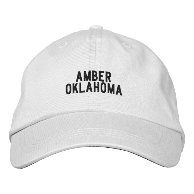 AMBER Oklahoma Hatt Broderad Keps (Framsida)