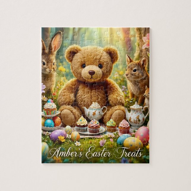 AMBER ~ Påskgodis ~ Teddys påskteparty ~  Pussel (Vertikal)
