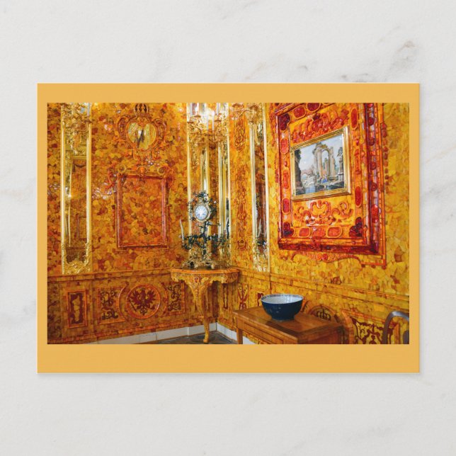 Amber Room, Catherine Palace, Ryssland Vykort (Framsida)