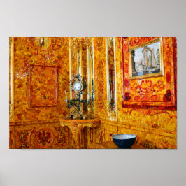 Amber Room i Catherine Palace, Ryssland 12x8 Poster