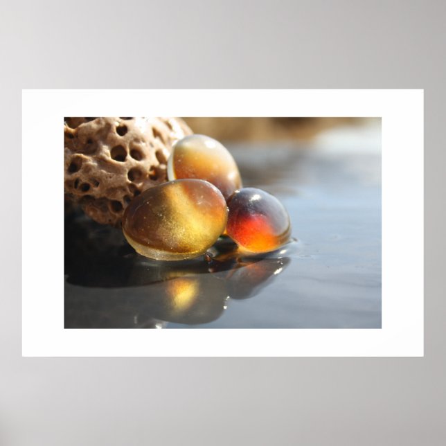 Amber Sea glass Poster (Framsidan)