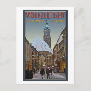 Amberg jul - Rathausstrasse Helg Vykort
