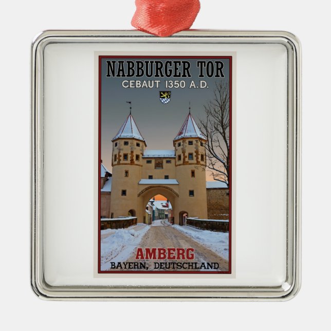 Amberg - Nabburger Tor Julgransprydnad Metall (Framsidan)
