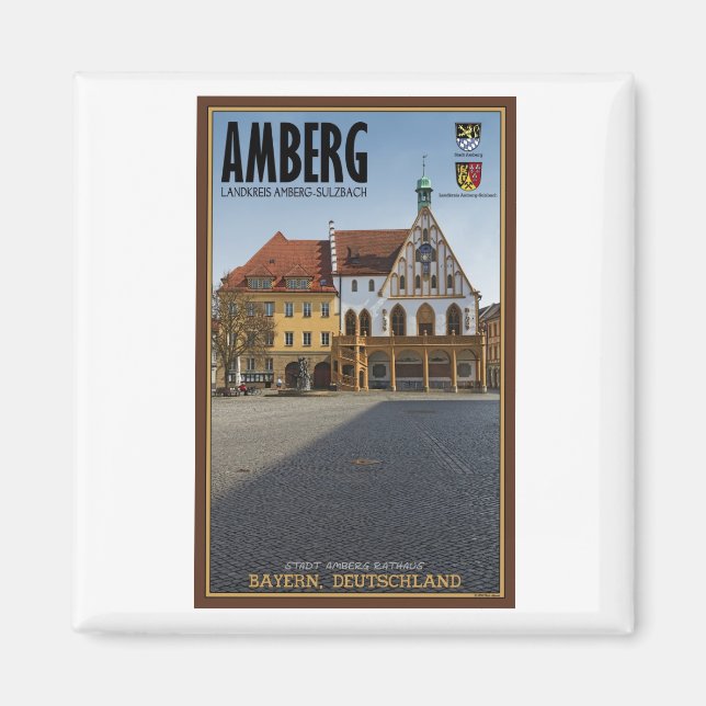 Amberg - Rathaus Magnet (Framsidan)
