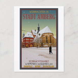 Amberg Weihnachten kyrka Helg Vykort