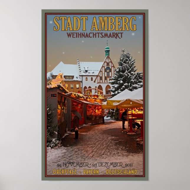 Amberg Weihnachtsmarkt Poster (Framsidan)
