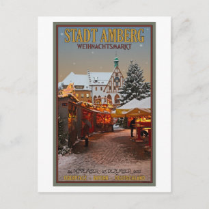 Amberg Weihnachtsmarkt Vykort