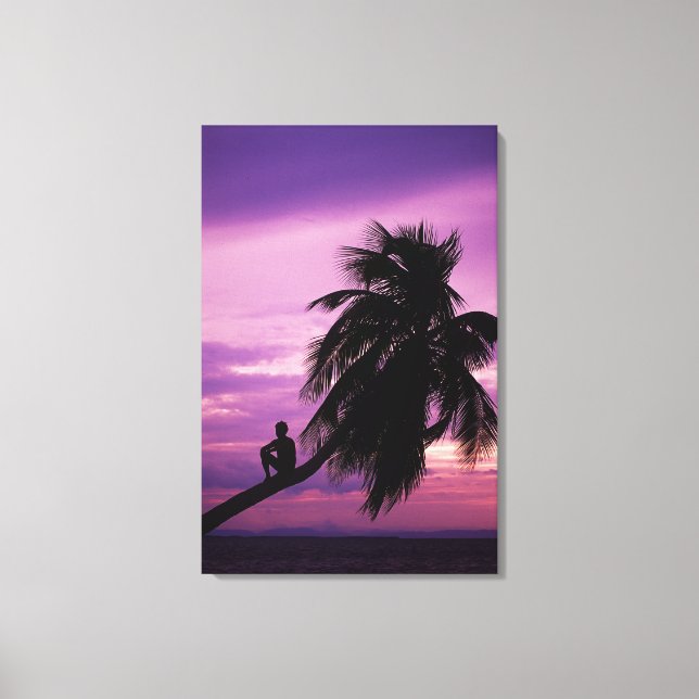 Ambergris Caye, Belize, Centralamerika. Canvastryck (Framsida)