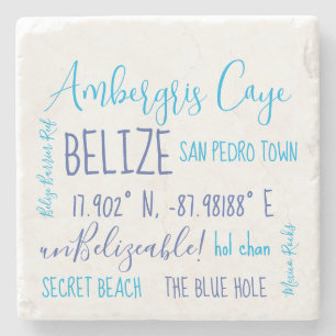 Ambergris Caye Belize Stenunderlägg