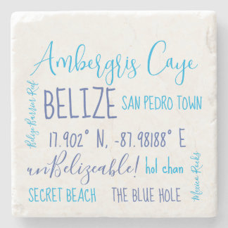 Ambergris Caye Belize Stenunderlägg