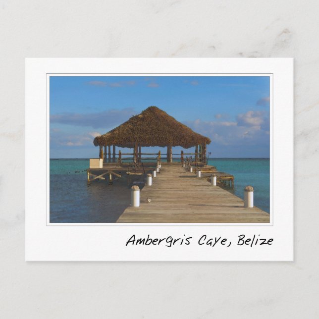Ambergris Caye Belize Travel Destination Vykort (Framsida)