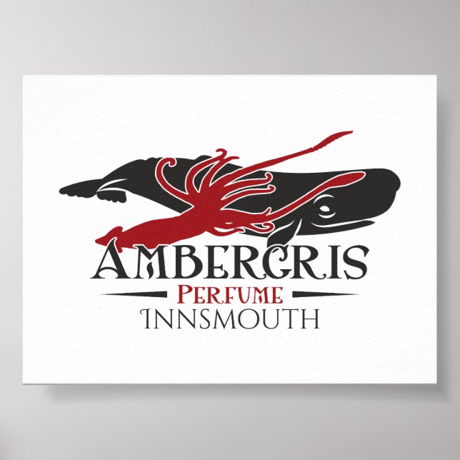 Ambergris Sperm Whale Parfym Innsmouth Poster (Framsidan)