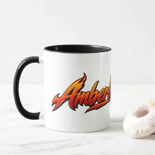 Amberlicious Fire Penguin Sunglasses Funny Mug Mugg (Med munk)