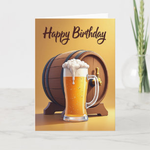 Amberöl-birthdaykort Kort